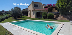VILLA MONICA: VILLA ON MORE LEVELS, WITH PRIVATE GARDEN AND POOL AND A BEAUTIFUL SEAVIEW. IT ACCOMODATES 8/10 PEOPLE. IT HAS 4 DOUBLE ROOMS, 2 BATHROOMS, KITCHEN, LIVING/DINING ROOM, 3 VERANDAS AND A TERRACE ON 1ST FLOOR.
